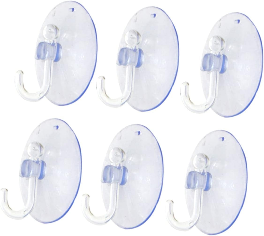 Qjaiune 30 Pack Glass Table Suction Cups 18mm Rubber Suction Cup Hangers Without Hooks, Anti-Collision Suction Cups Transparent Suckers, Clear Plastic Suction Cups Desk Suction Pads For Furniture