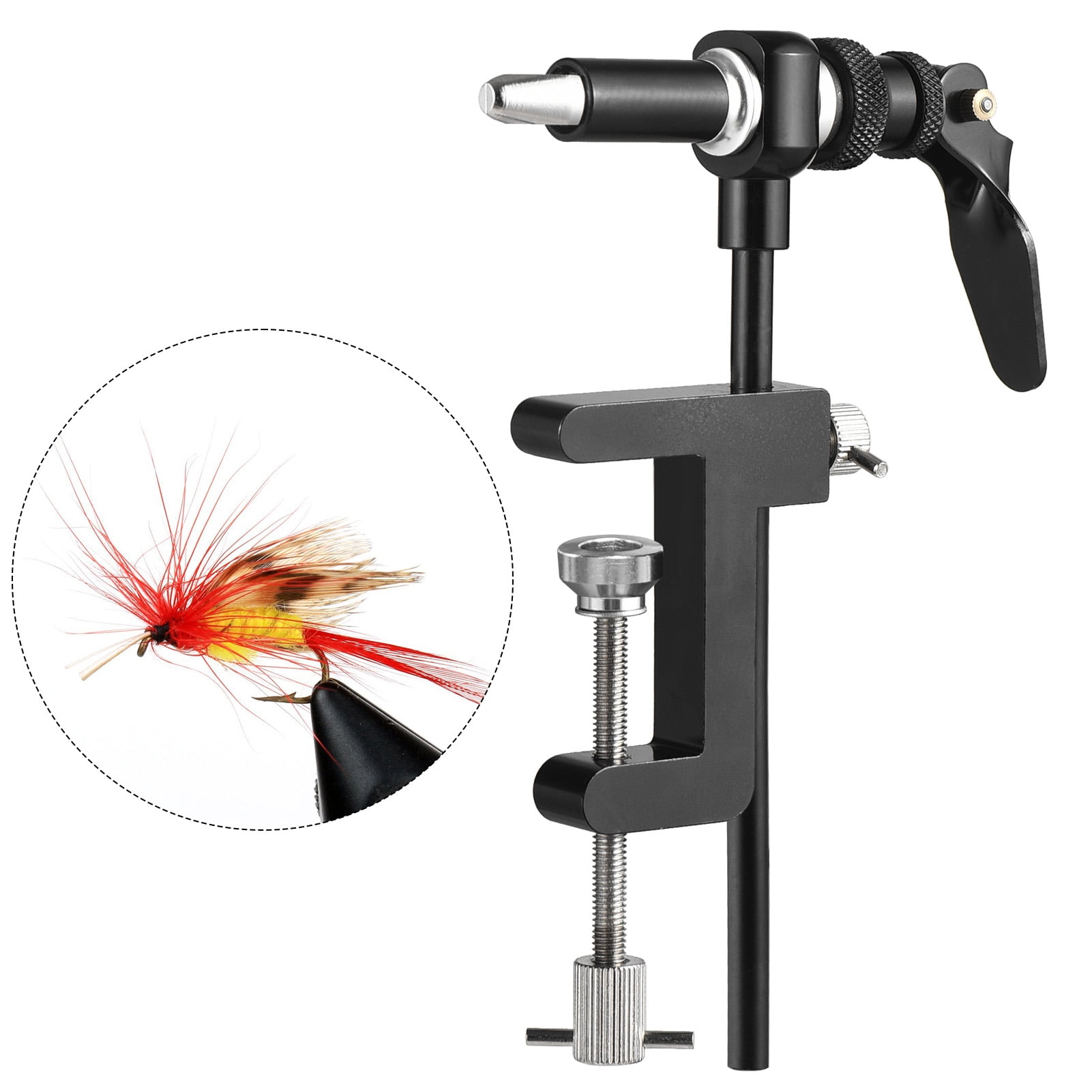 Maker Fly Tying Vise Tool Safety Holding Fishing Hook C-clamp Tying Vise Fly Fishing Tool Kit