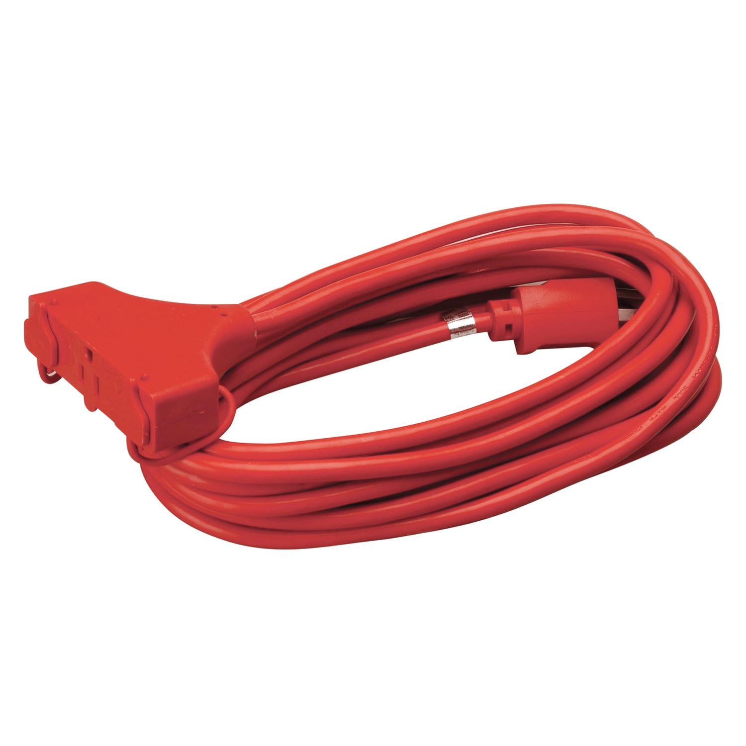 Coleman Cable 4217SW8804 25' 14 3 Red 3-Outlet Round Red Extension Cord by COLEMAN CABLE - SOUTHWIRE