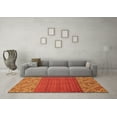 thumbnail image 3 of Ahgly Company Indoor Rectangle Abstract Orange Modern Area Rugs, 5' x 8', 3 of 4