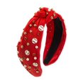 thumbnail image 4 of CHUOU Women Baseball Knot Headband Fun Sports Team Game Day Kink Top Knot Headband Pearl With Stylish Shiny Headband Accessories, 4 of 4