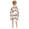 thumbnail image 3 of long-sleeved dress Penguins and Guitar A-line dress with ribbed cuffs Soft and comfortable, 3 of 6