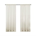 thumbnail image 2 of Mainstays Marjorie Sheer Voile Curtain Panel, 1 Panel, Ivory, 59" W x 84" L, 2 of 8