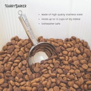 Harry Barker Heavy Duty Metal Dog Food Scoop, Silver, O/S