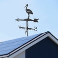 thumbnail image 3 of Estatuilla de Animal de Veleta de hierro Sunnimix Veleta Grua, 3 of 8