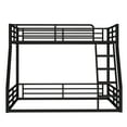 thumbnail image 6 of Leumius Metal Bunk Bed,Twin over Full Floor Bunk Bed Frame for Kids/Teens/Adults,Space-Saving/Noise Reduced/No Box Spring Needed,Black, 6 of 11