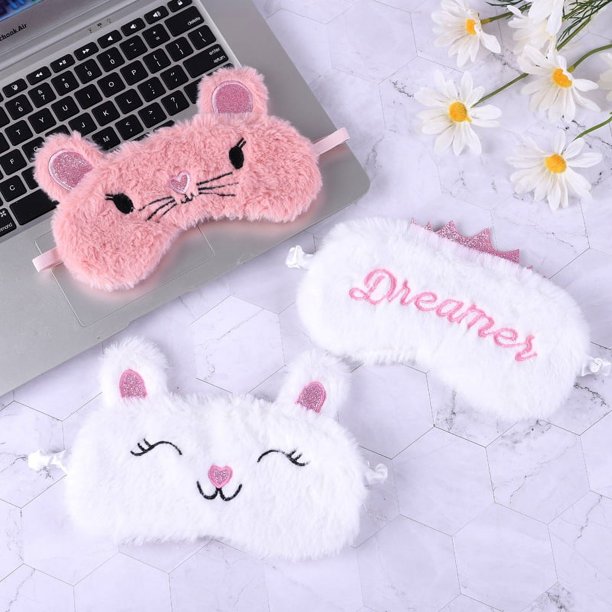 3 antifaz para dormir de animales, 3 estilos de antifaz para dormir para niños, antifaz para dormir, sombreado, lindo, para niños, hombres, mujeres, viajes, siesta Sailing Electrónica