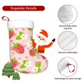 thumbnail image 5 of Salouo Strawberry Floral Print Christmas Stockings,Large Xmas Stocking Set of 1 Holiday and Farmhouse Stocking for Christmas Holiday Party Decoration(17.7*11 Inch), 5 of 7