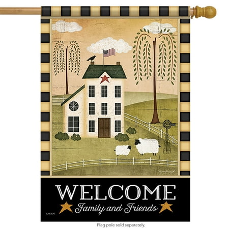 - Country Welcome Primitive House Flag 28