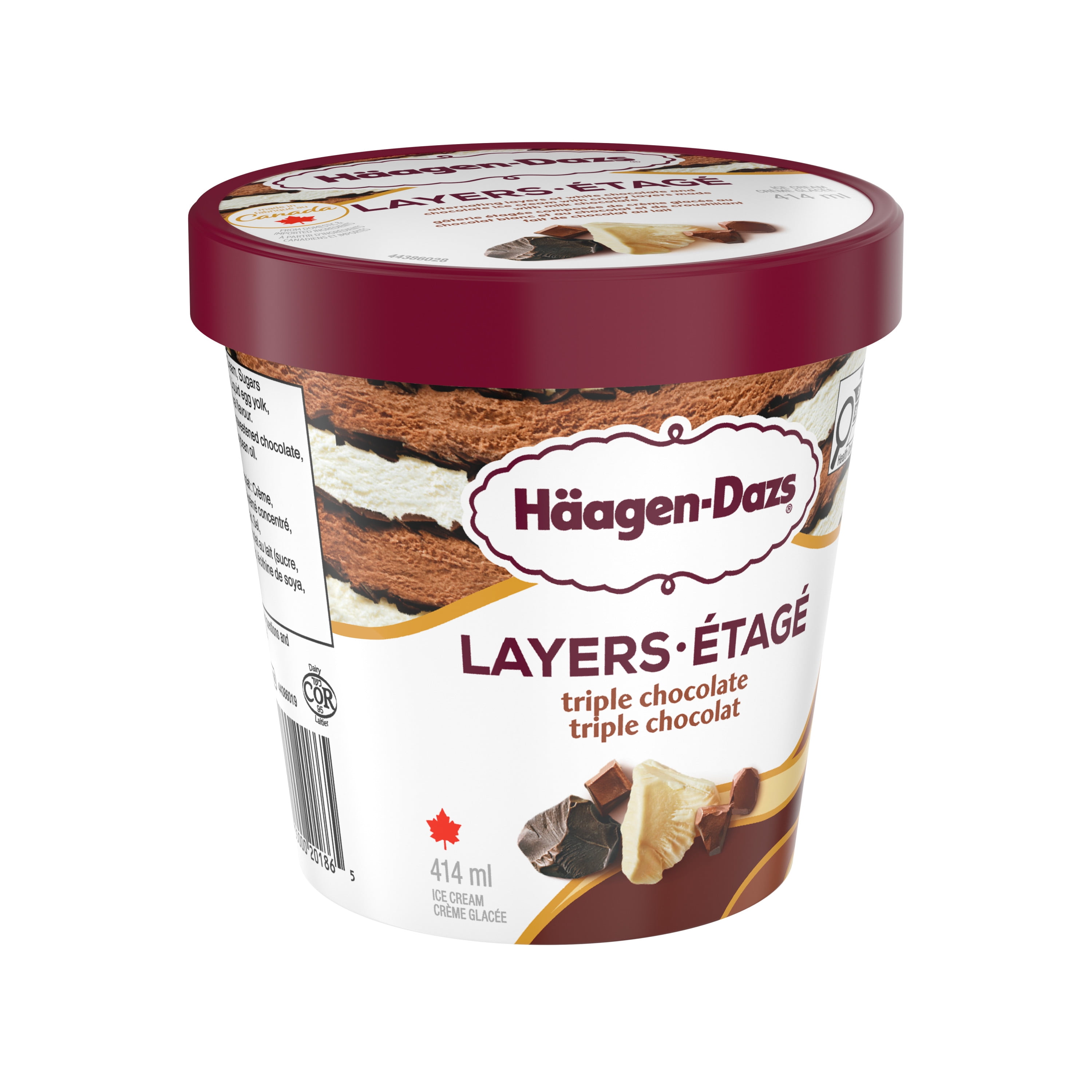 Layers Triple Chocolate Ice Cream, 414 mL