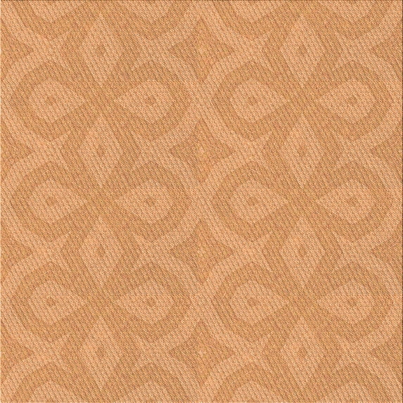 Ahgly Company Machine Washable Indoor Square Transitional Neon Orange Area Rugs, 8' Square
