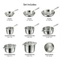 thumbnail image 6 of Tramontina Tempo Tri-Ply Base Stainless Steel 14-Piece Cookware Set with Glass Lids, Pots and Pans Kitchen Set, Induction-Ready, Oven-Safe, Dishwasher-Safe, 6 of 10