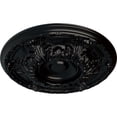 thumbnail image 3 of Ekena Millwork 19"OD x 1 1/2"P Granada Ceiling Medallion (Fits Canopies up to 7 1/8"), Hand-Painted Jet Black, 3 of 7