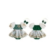 thumbnail image 2 of BemeyourBBs Baby Girls First Birthday Outfit 1st Birthday Party Dress Newborn Fairy Tulle Tutu Romper Dress Fly Sleeve Floral Embroidery Bodysuit Princess Party Cake Smash Dresses Headband, 2 of 9