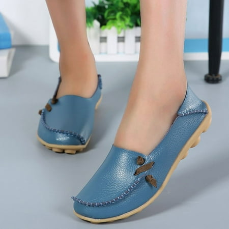 Daznico Womens Loafers Comfort Flats Shoes Womens Breathable Lace Up Shoes Flats Casual Shoes Size 8.5
