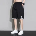thumbnail image 3 of Pantalones cortos para hombre, bermudas largas con cordón ajustable, diseño informal, básico, negro, con gráficos, ofertas especiales, tallas grandes, a la moda, finos, a granel, 3 of 5