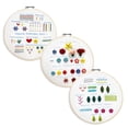 thumbnail image 4 of teapwant Handmade Embroidery DIY Material Pack English Practice Bag Lu Embroidery Beginner's Needle And Thread Set Bag Cr Oss Embroidery Hanging Painting, 4 of 6