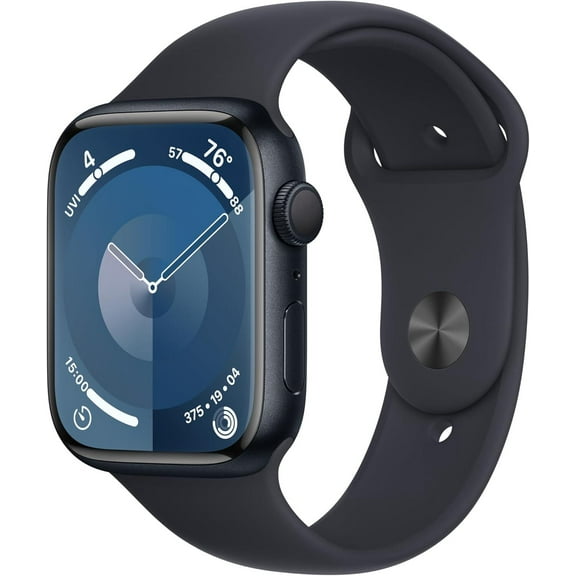 Restored Apple Watch Series 9 45mm Midnight Aluminum Midnight Sport Band GPS   Cellular (Refurbished)