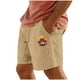 thumbnail image 1 of Pantalones Cortos para Hombre Cintura Elástica con Bolsillos Color Sólido Casual Cordón Suelto Pantalones Cortos de Ejercicio, 1 of 4