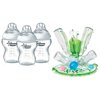 Tommee Tippee Closer To Nature Bottle 3 Pack with Sprout Drying Rack