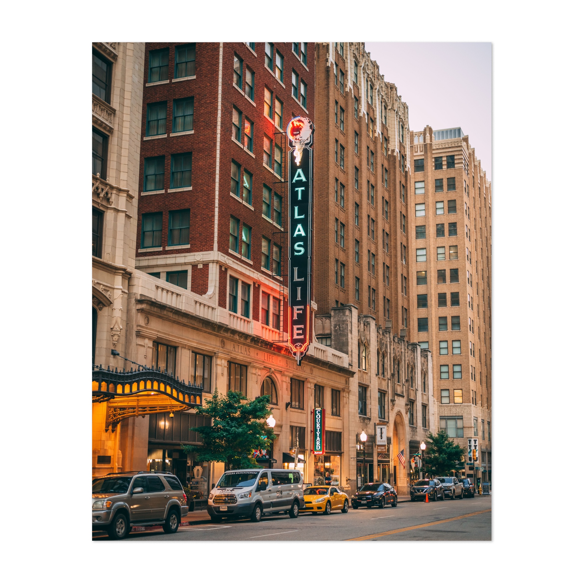 Tulsa Oklahoma Atlas Life Tulsa 02 Photography American 18" x 24" Art  Print/Poster - Walmart.com