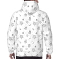 thumbnail image 3 of Bingfone Hand Drawn Turtle Men's Drawstring Hoodie Long Sleeve Pocket Sweatshirts-Large, 3 of 6