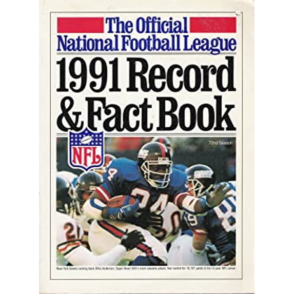 Pre-Owned Official 1991 National Football League Record and Fact Book (OFFICIAL NATIONAL FOOTBALL LEAGUE RECORD AND FACT BOOK) (Paperback) 1563050730 9781563050732