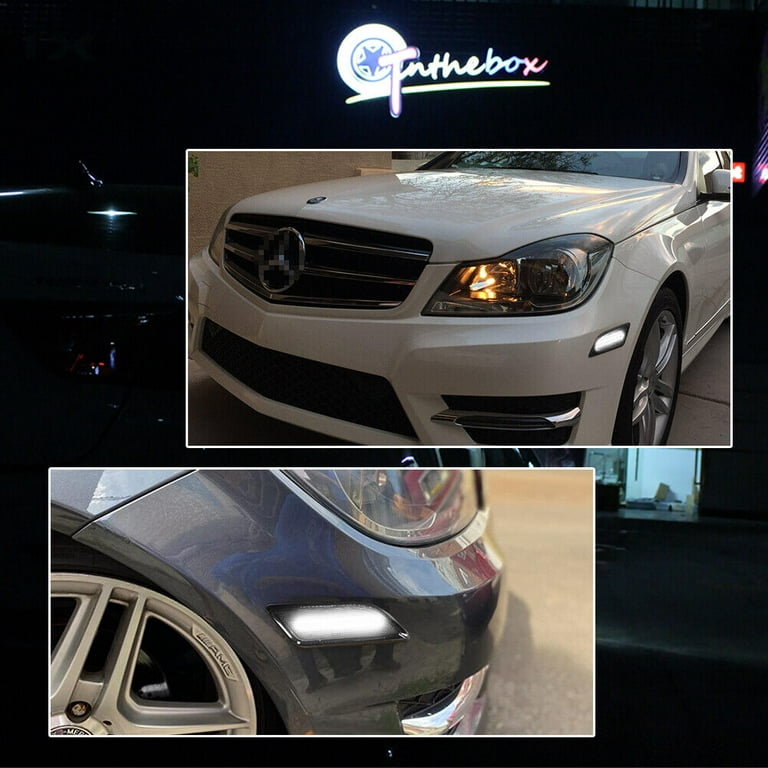 Spec-D Tuning Mercedes W204 C-Class LED Side Marker - Front - Smoke -  LSM-BW20412GLED-VS