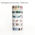 thumbnail image 3 of Coofit 6 Rolls Christmas Masking Planner Tape Cute Tearable Cartoon Craft Tape, 3 of 10