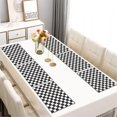 thumbnail image 2 of Black and White Checkered Pattern Summer Placemats Table Placemats Set Of 6-Linen Kitchen Washable Placemats Table Mats 11.8"x17.7" Non-Slip Heat Resistant, 2 of 5