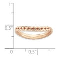 thumbnail image 2 of 2.25mm Sterling Silver Stackable Polished Pink-plated Wave Ring - 2.9 Grams - Size 7, 2 of 2