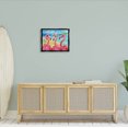 thumbnail image 2 of Stupell Industries Flamingo Girlfriends Tropical Coast Graphic Art Jet Black Floating Framed Canvas Print Wall Art, Design by Paul Brent, 2 of 8