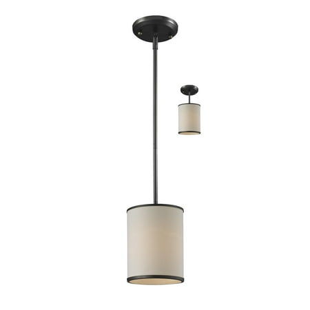 6 Cameo 1 Light - New zlite Product Cameo Collection 1 Light Convertible Pendant in Factory Bronze Finish Sold by VaasuHomes