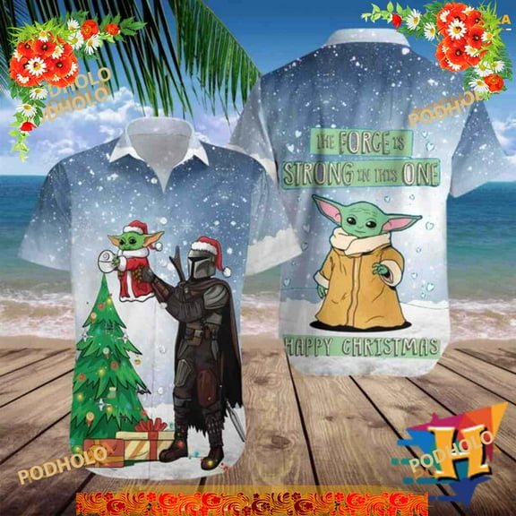 Star War Holiday Cheers Hawaiian Shirt, Mens Christmas Hawaiian Shirt