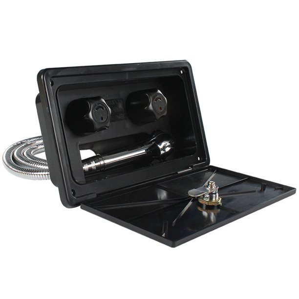 BESTYO RV Shower Box Quick Connect Sprayer Hose Faucet Kit For Camper