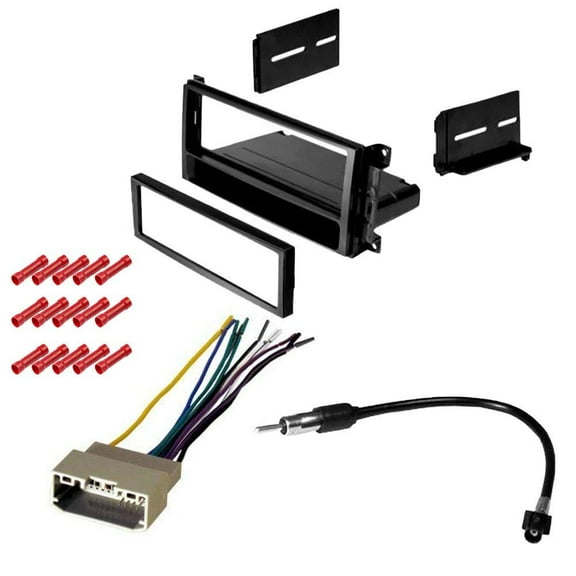GSKIT725 Car Stereo Installation Kit for 2007-2010 Chrysler Sebring - in Dash Mounting Kit, Wire Harness, Antenna Adapter for Single Din Radio Receiver