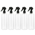 thumbnail image 1 of Milisten 5 Sets 500ML Plastic Spray Bottle Empty Water Sprayer Refillable Mist Atomizer Bottles Multifunctional Dispenser for Travel Cosmetic(Transparent Bottle Body and Black Lid), 1 of 5