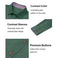thumbnail image 6 of sogami Men's Denim Shirts Long Sleeve Casual Button Down Shirt Regular fit, 6 of 6