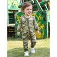 thumbnail image 3 of Cenuakty Baby Boys Jumpsuit, Long Sleeve Camouflage Zipped Casual Autumn Newborn Romper Clothes, 3 of 9