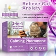 thumbnail image 6 of Cat Pheromones Calming Diffuser, Cat Calming Diffuser Starter Kit with Diffuser Head and 2pcs 48ml Vial, Efficient Relieve Anxiety Stress, 60 Days Use, 6 of 8