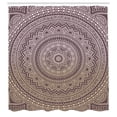 thumbnail image 2 of Ambesonne Mandala Shower Curtain, Abstract Floral Folk Design, 69"Wx75"L, Pale Mauve, 2 of 4