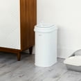 thumbnail image 6 of Ubbi Pet Odor-Locking Steel Waste Pail Cat Litter Disposal System, White, 6 of 7
