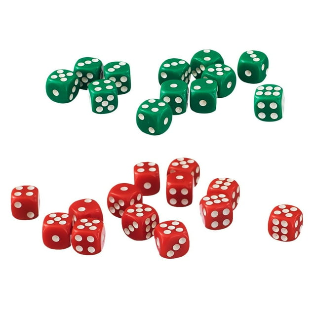 Dados D6 de 12 mm,Dado de seis caras,Troquel de dados de acrílico,Dados de juego de 6 caras,Dados opacos,Calabozos y Dragones,Accesorios para juegos de mesa RPG