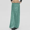 thumbnail image 2 of Riforla Women's Sequin Skirt Fashion Wrap Skirt Skirts for Women Light Green XL, 2 of 5