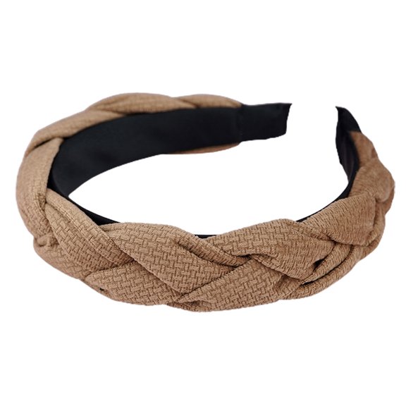 Braided Headbands for Girls Women Hair Hoop Head Band Twist Hair Accossoriesbrown