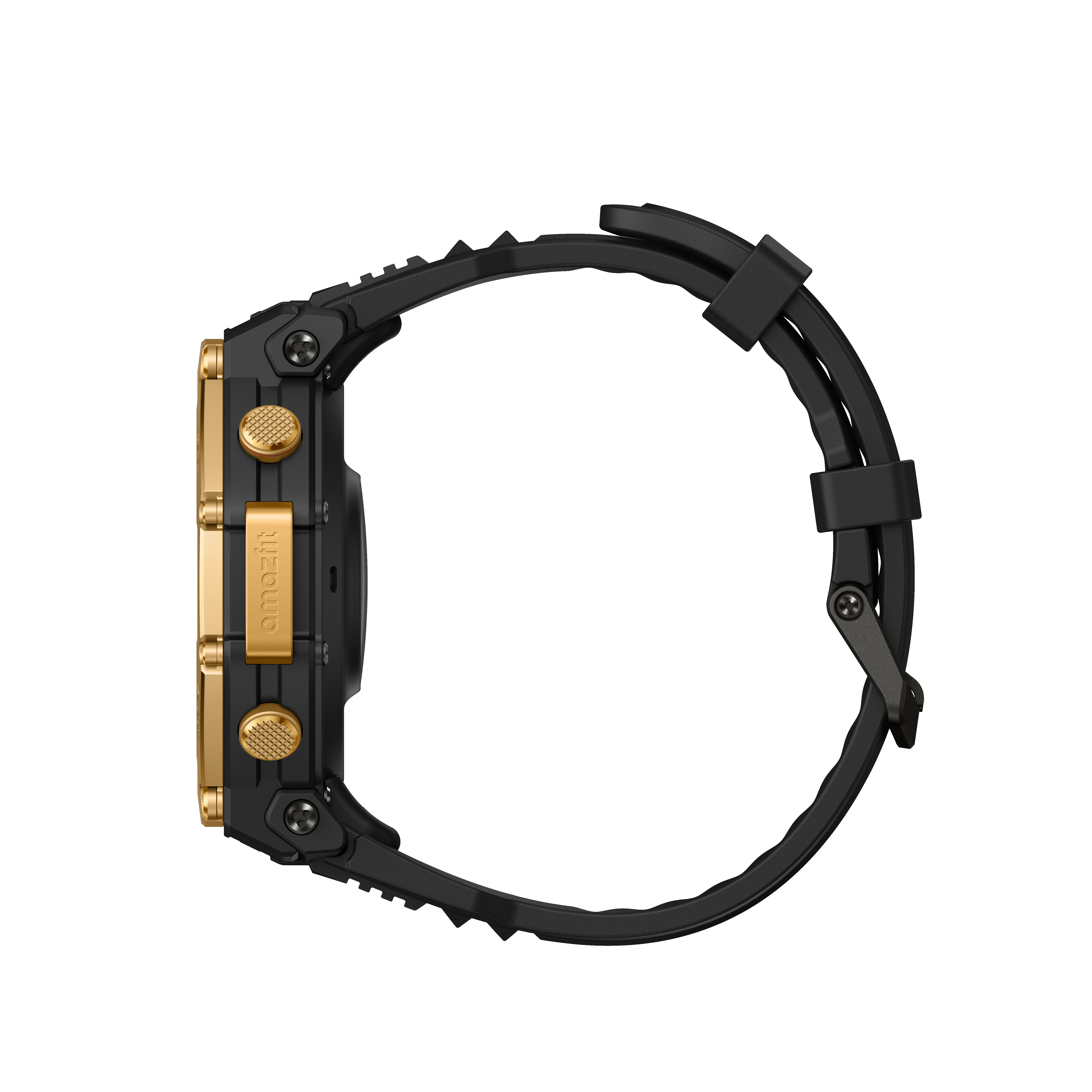 Amazfit T-Rex 3 Pro Outdoor Smart Watch 48mm Sapphire AMOLED Display, Dual Band GPS, Offline Maps, 25 Days Battery, Built-in Flashlight, 10 ATM, 180+ Sports Mode for Android & iPhone, Black Gold