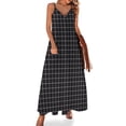 thumbnail image 1 of Nueva tienda en línea de vestidos sin mangas de alta calidad con imitación de papel cuadriculado en blanco y negro estético HD Ropa femenina, 1 of 7