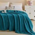 thumbnail image 5 of IR Imperial Rooms Fleece Bed Throw Blanket, Plush, Travel and Couch Fuzzy, Cozy Washable Ultrasoft Throw Size Teal, 5 of 14