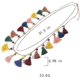 thumbnail image 3 of Collar largo bohemio con borlas multicolores TANGJMXG ajustable para mujeres y niñas, 3 of 5