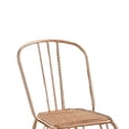 thumbnail image 2 of Set of Two Side Chairs with Spindle Style Back, Glossy Rose Gold, 2 of 5